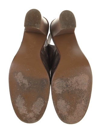 Marni Leather Colorblock Pattern Slingback Pumps