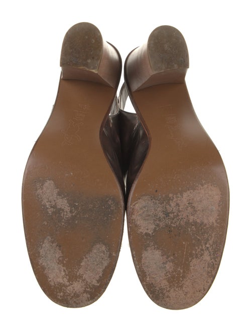 Marni Leather Colorblock Pattern Slingback Pumps