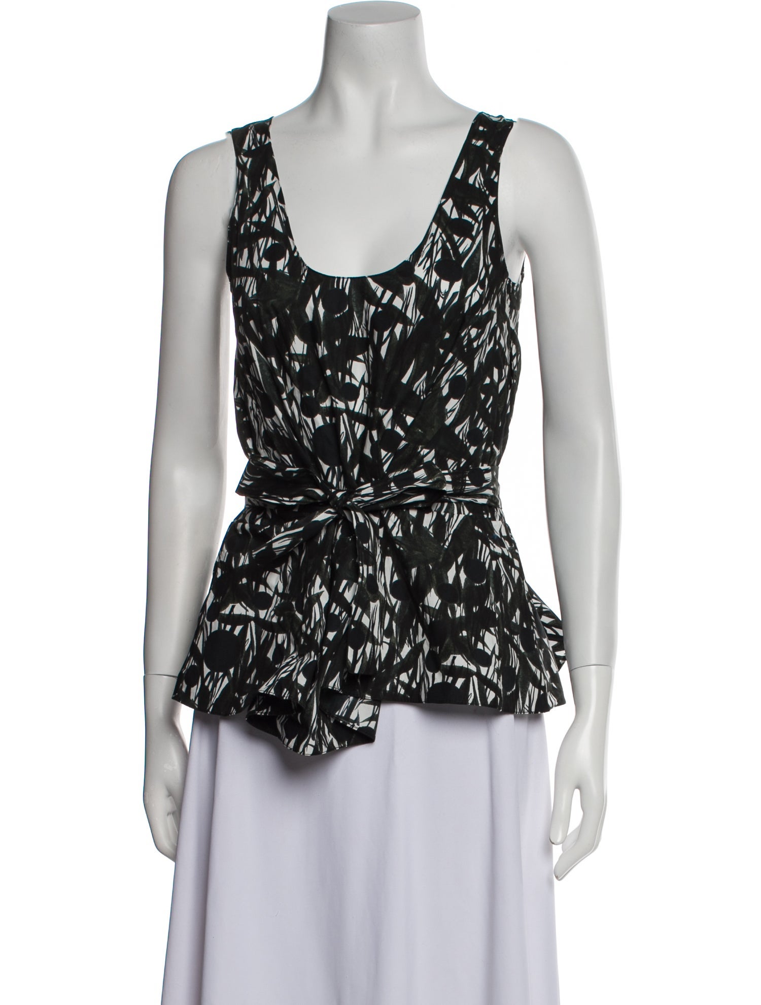 Marni Printed Scoop Neck Top