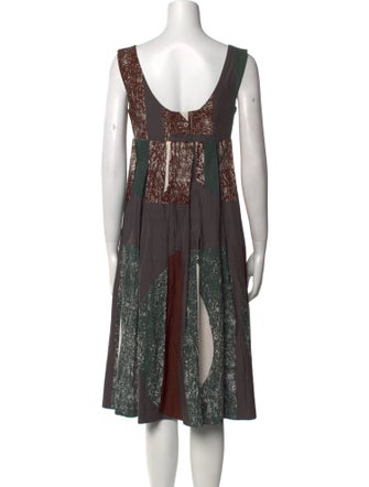 Marni Printed Midi Length Dress
