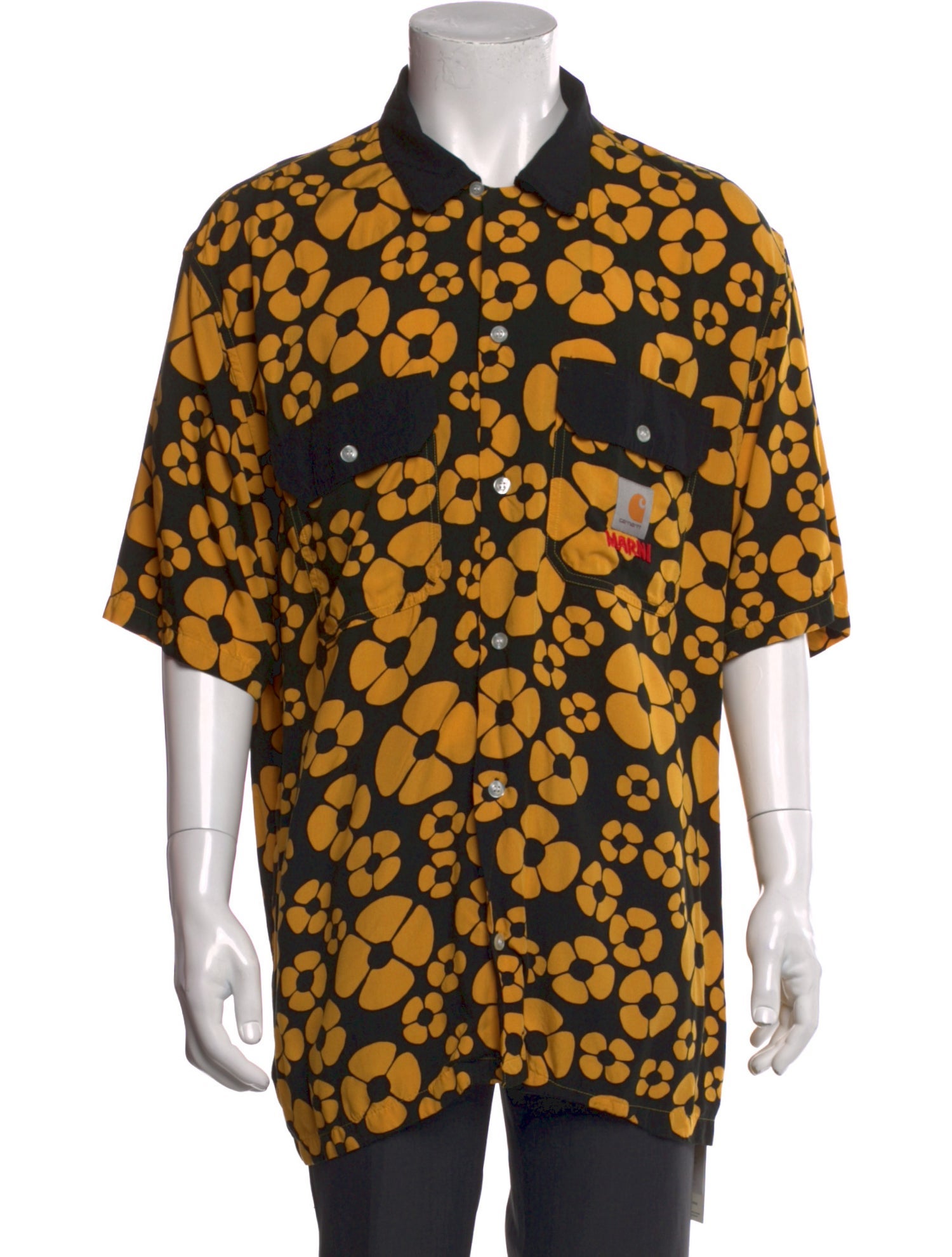 Marni Floral Print Short Sleeve Shirt