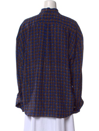 Marni Silk Printed Button-Up Top