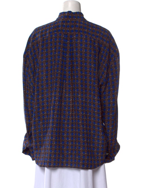 Marni Silk Printed Button-Up Top