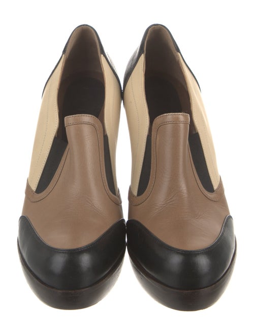 Marni Leather Colorblock Pattern Pumps