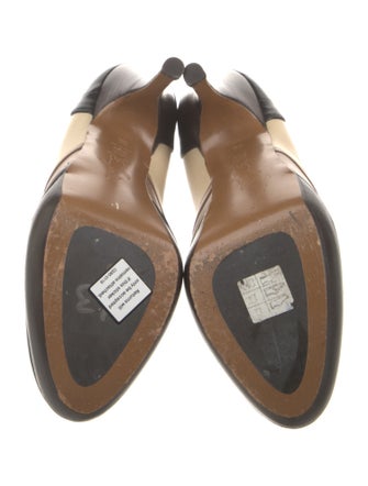 Marni Leather Colorblock Pattern Pumps