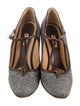 Marni Tweed Tweed Pattern T-Strap Pumps