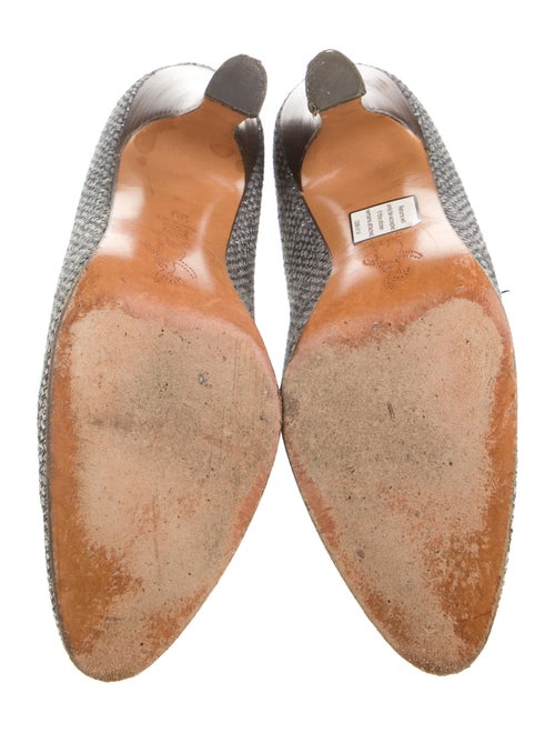 Marni Tweed Tweed Pattern T-Strap Pumps