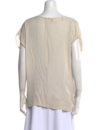 Marni Scoop Neck Short Sleeve Blouse