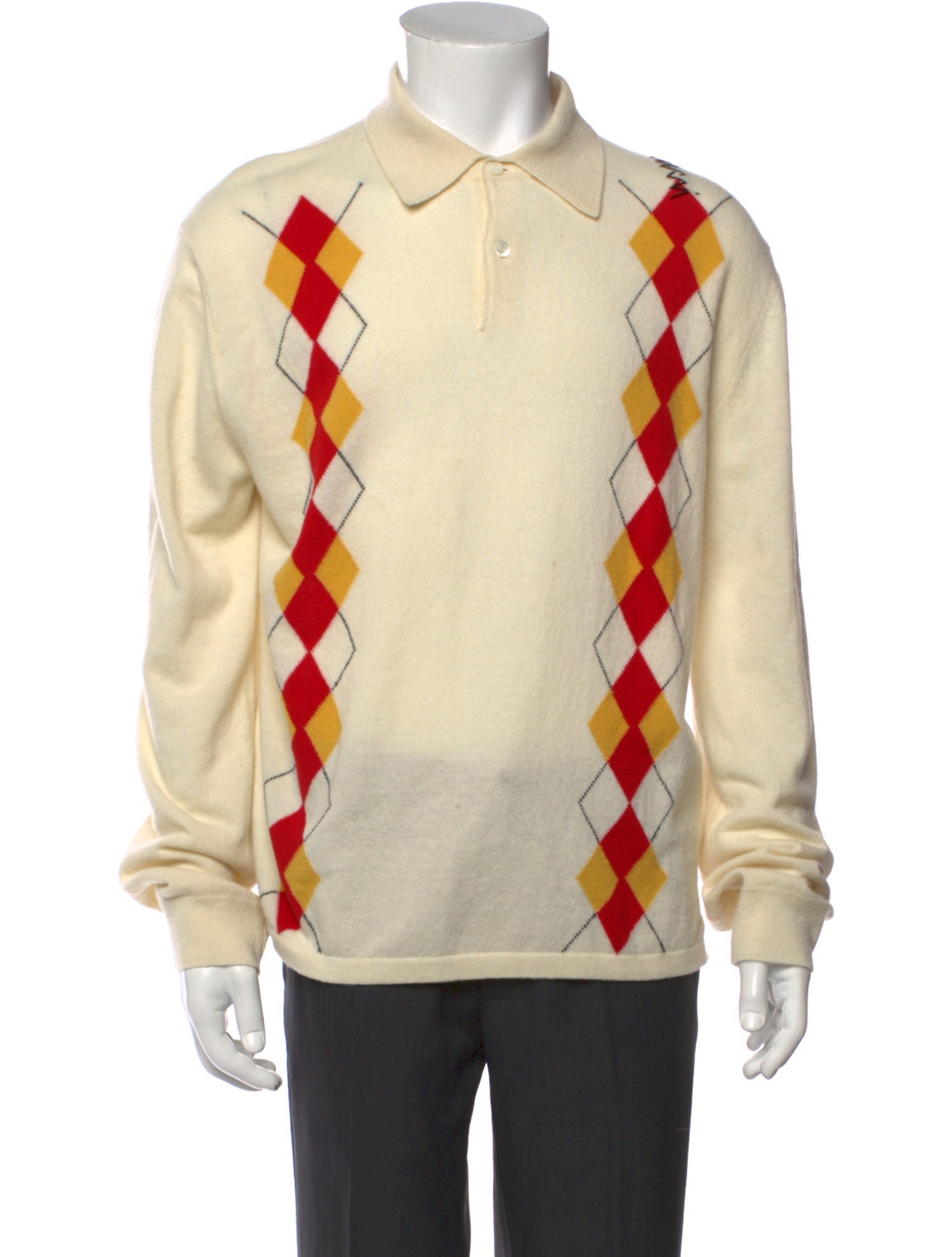 Marni Virgin Wool Printed Polo Shirt