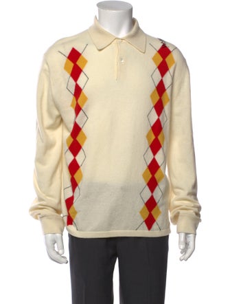 Marni Virgin Wool Printed Polo Shirt