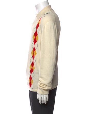 Marni Virgin Wool Printed Polo Shirt