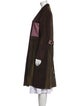 Marni Leather Colorblock Pattern Coat