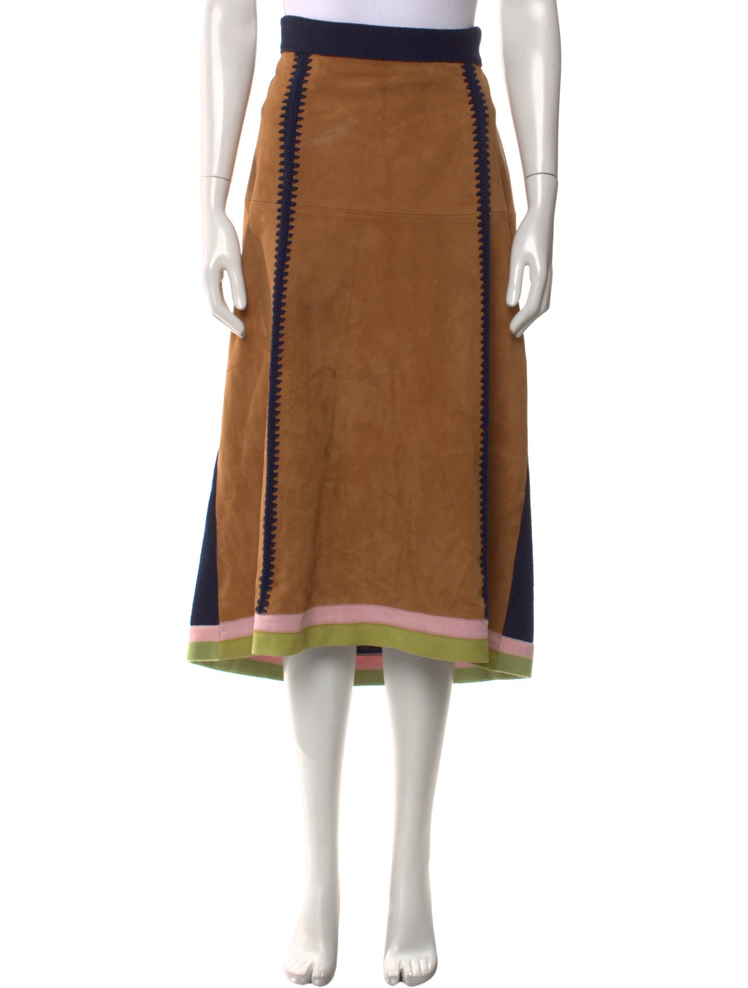 Marni Leather Midi Length Skirt