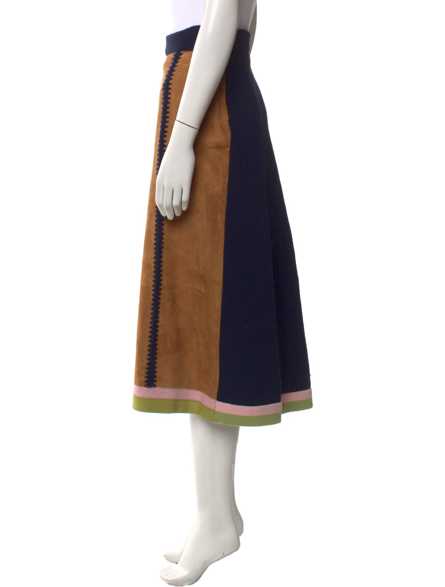 Marni Leather Midi Length Skirt