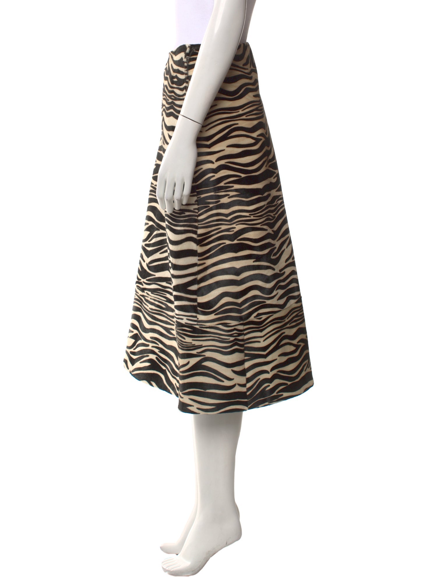 Marni Calf Hair Midi Length Skirt