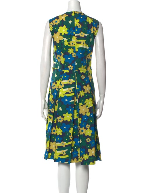 Marni Floral Print Midi Length Dress
