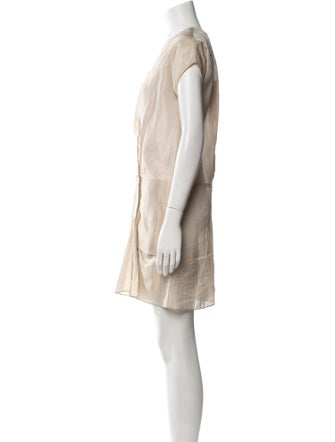 Marni V-Neck Mini Dress