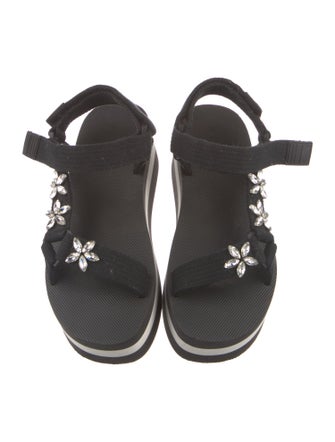 Marni Nylon Crystal Embellishments Sandals