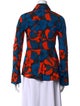 Marni Floral Print Long Sleeve Button-Up Top