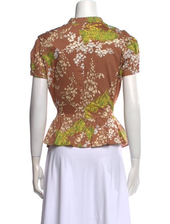 Marni Printed V-Neck Top