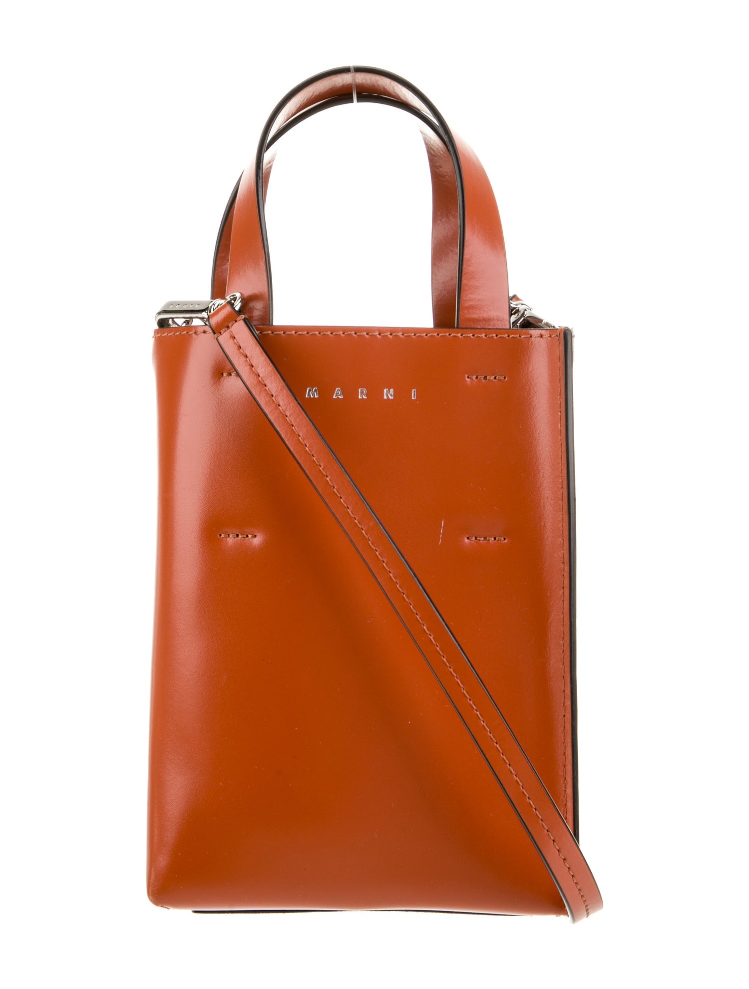 Marni Leather Top Handle Bag