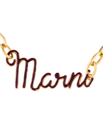 Marni Enamel Pendant Necklace