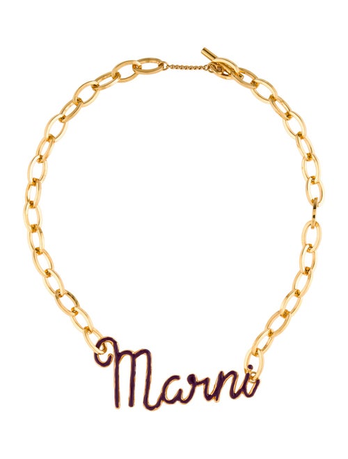 Marni Enamel Pendant Necklace
