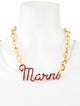 Marni Enamel Pendant Necklace