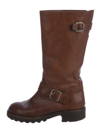 Marni Leather Moto Boots