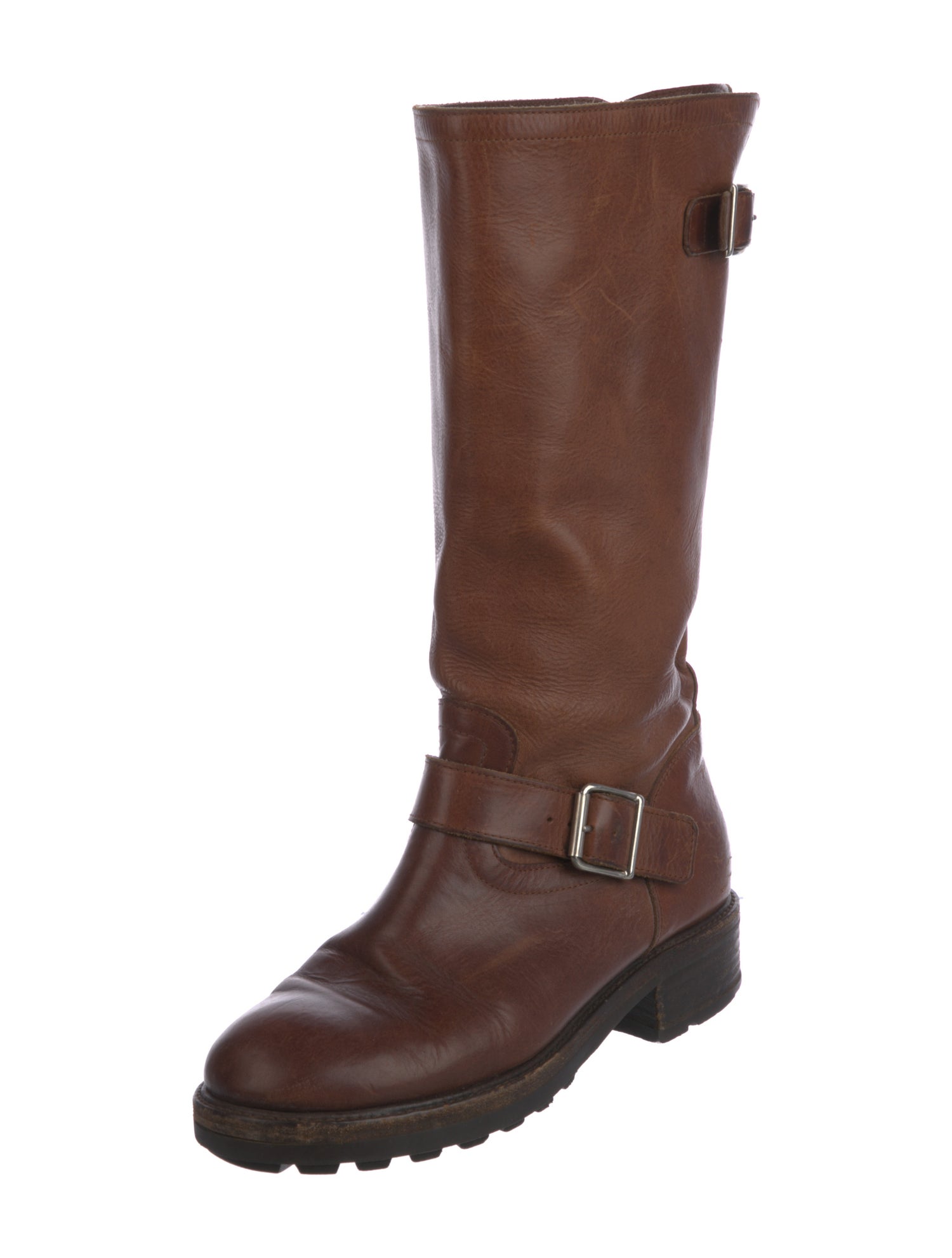 Marni Leather Moto Boots