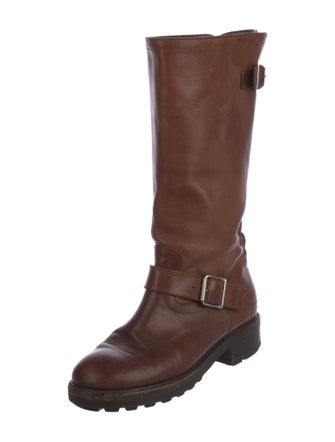 Marni Leather Moto Boots