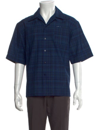 Marni Virgin Wool Plaid Print Shirt