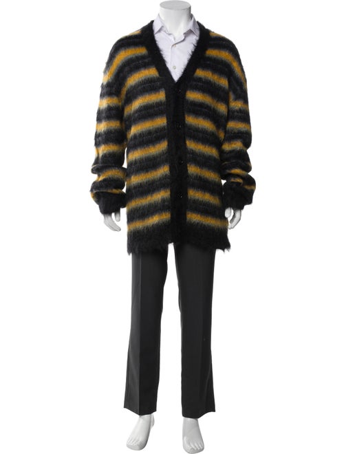 Marni Mohair Striped Overcoat