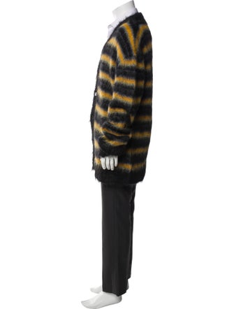 Marni Mohair Striped Overcoat