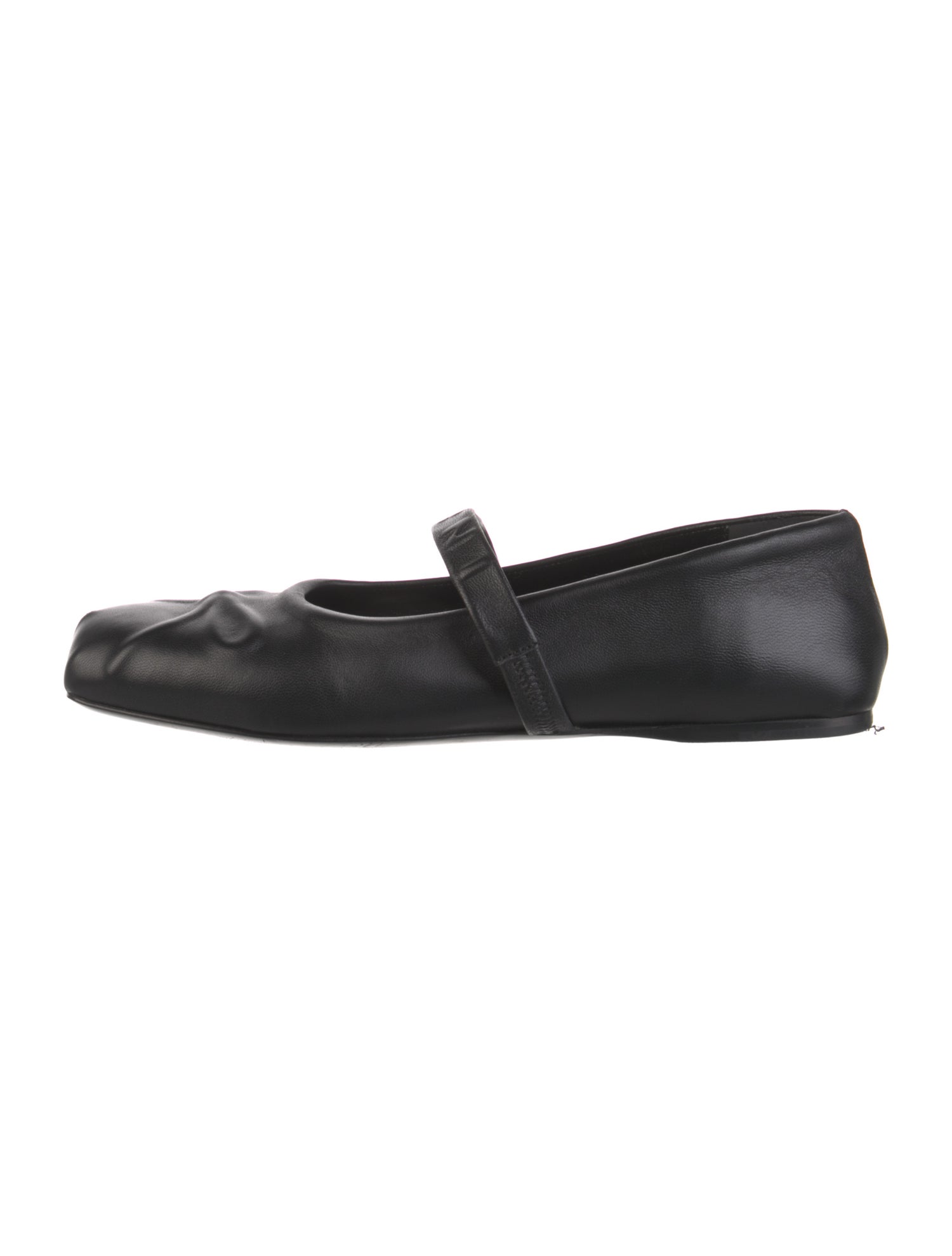 Marni Leather Bow Accents Mary Jane Flats