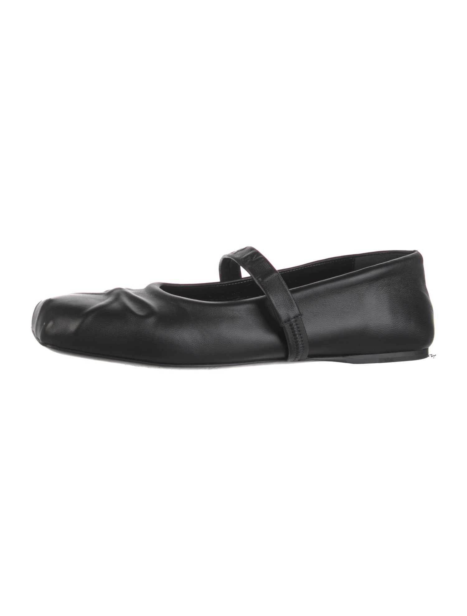 Marni Leather Bow Accents Mary Jane Flats
