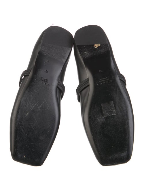 Marni Leather Bow Accents Mary Jane Flats