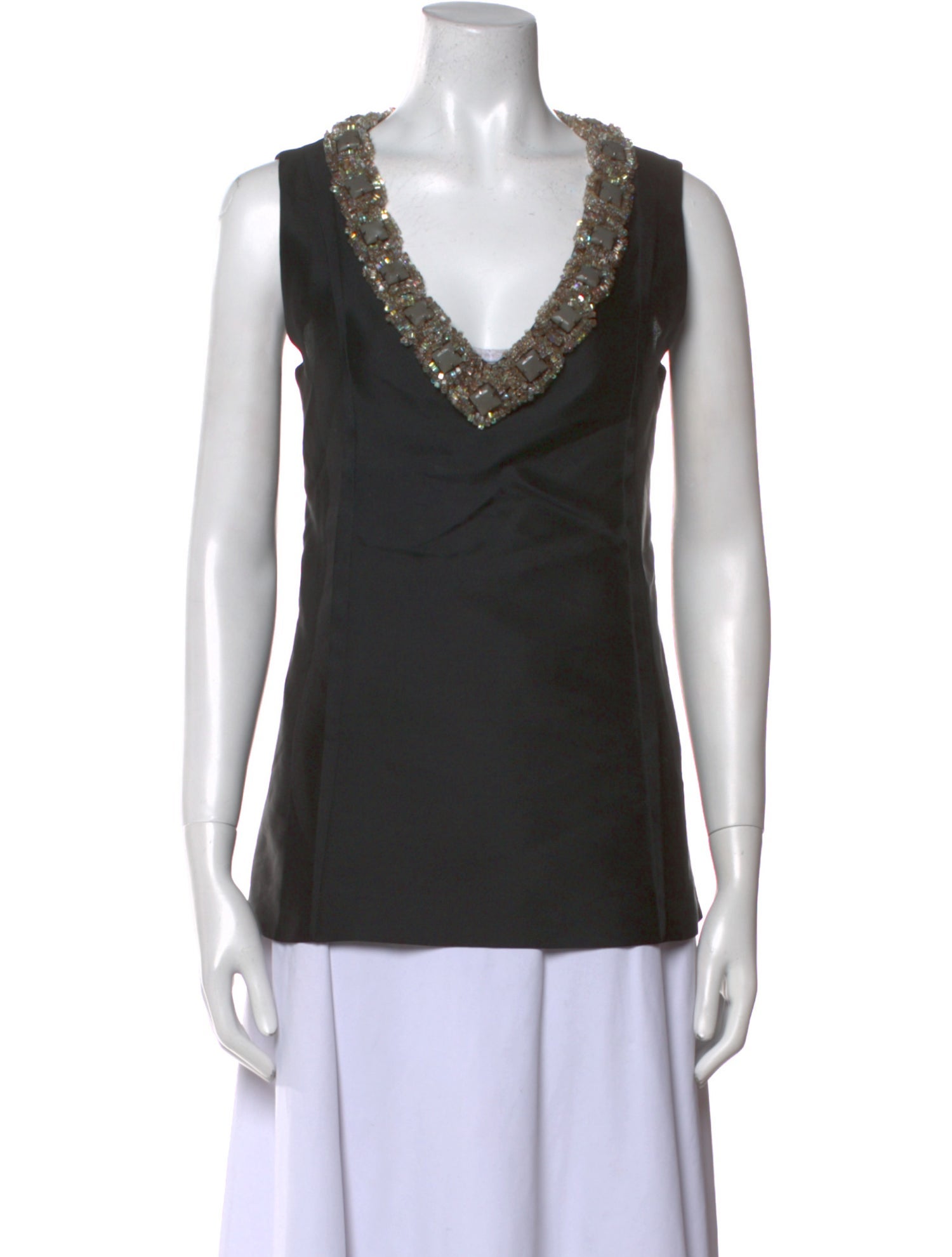 Marni Silk V-Neck Top