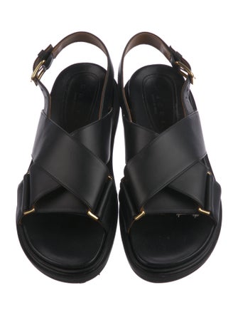 Marni Leather Slingback Sandals