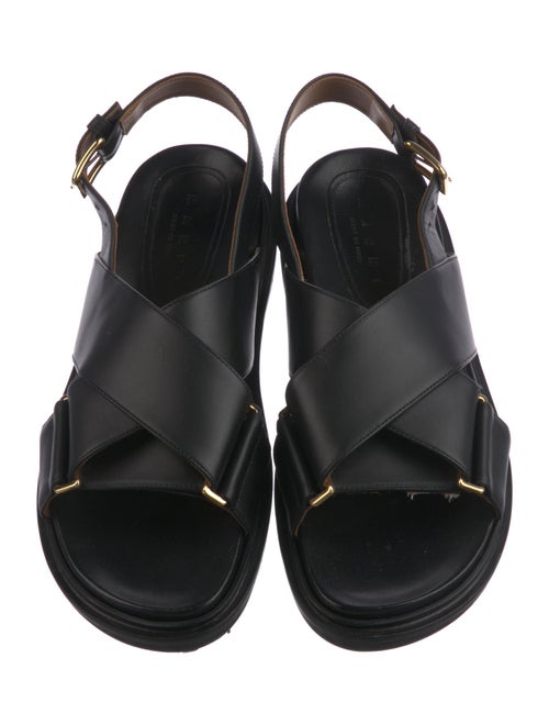 Marni Leather Slingback Sandals