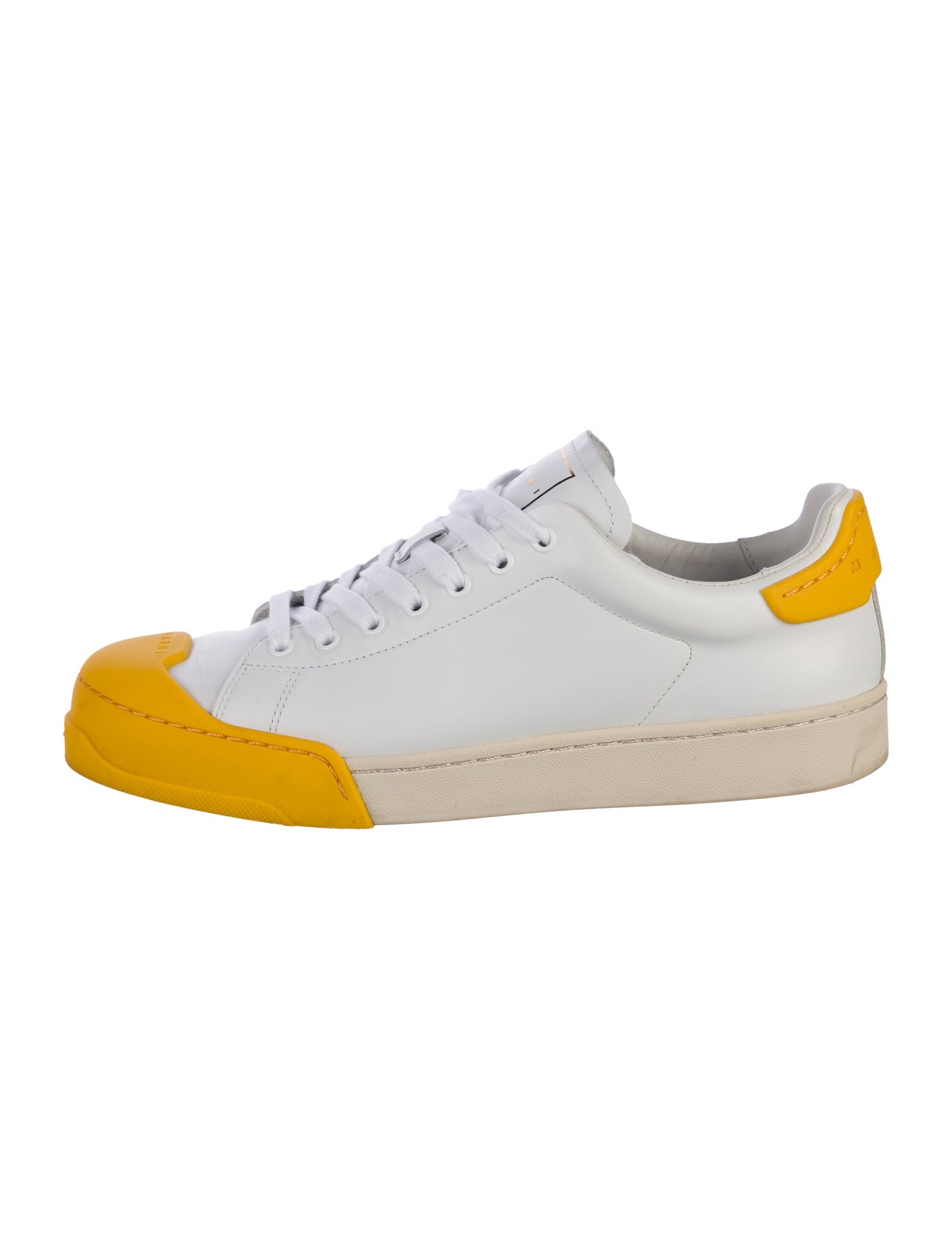 Marni Leather Colorblock Pattern Sneakers