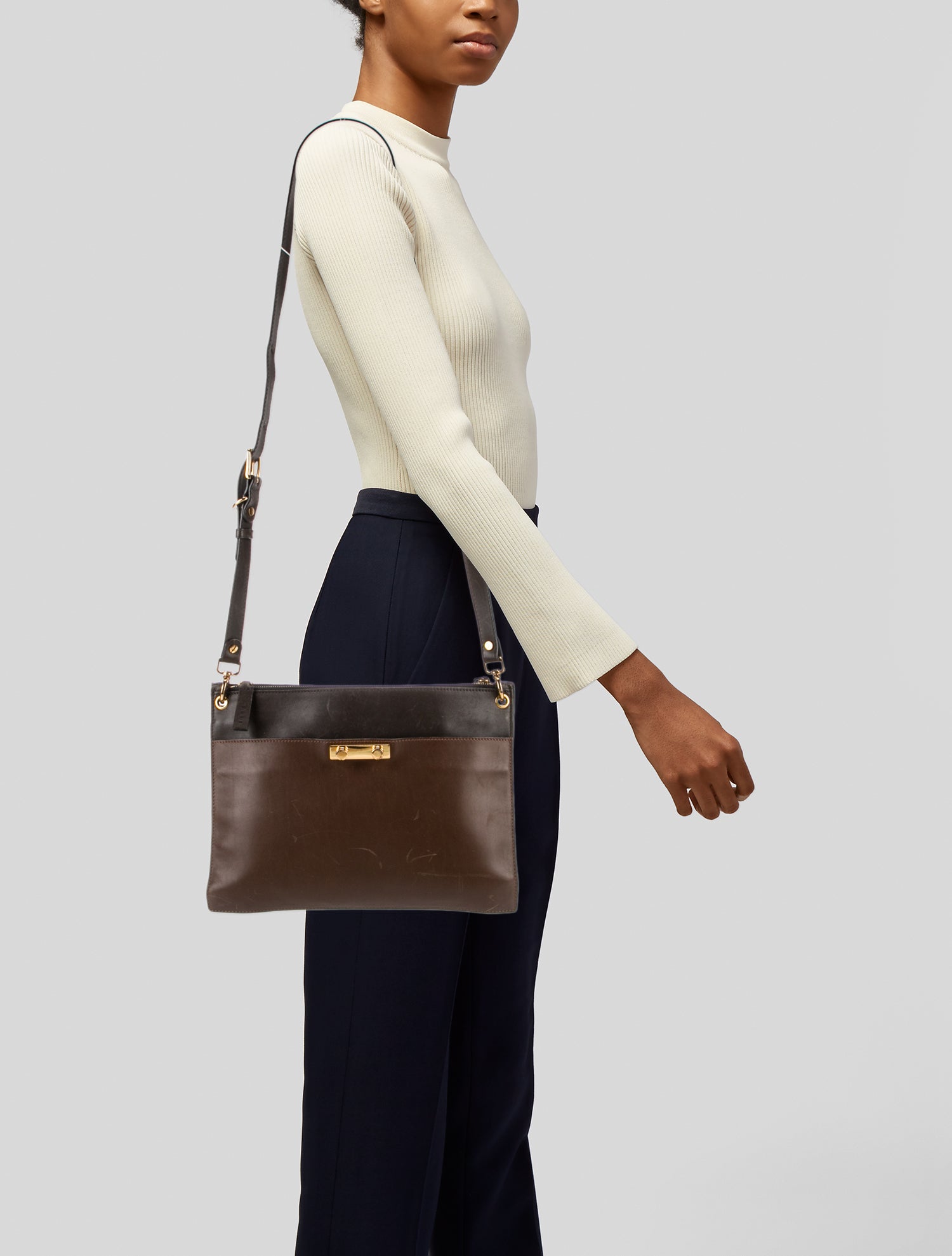 Marni Leather Shoulder Bag