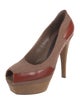 Marni Leather Colorblock Pattern Pumps