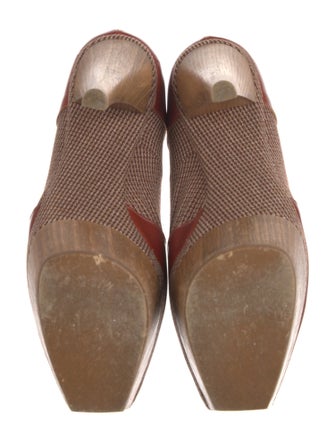 Marni Leather Colorblock Pattern Pumps