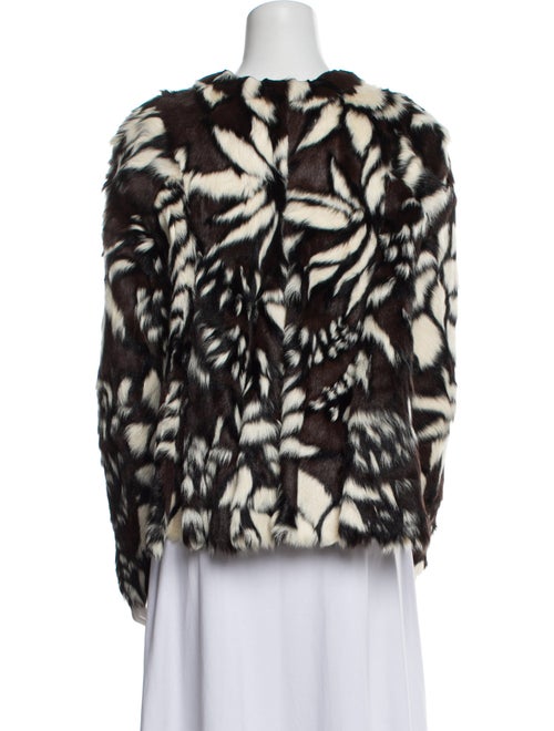 Marni Goat Fur Printed Fur Jacket