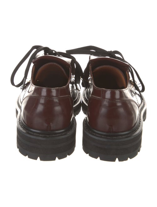 Marni Leather Fringe Trim Accent Loafers