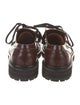 Marni Leather Fringe Trim Accent Loafers