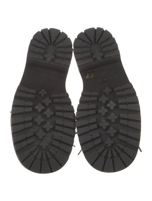 Marni Leather Fringe Trim Accent Loafers