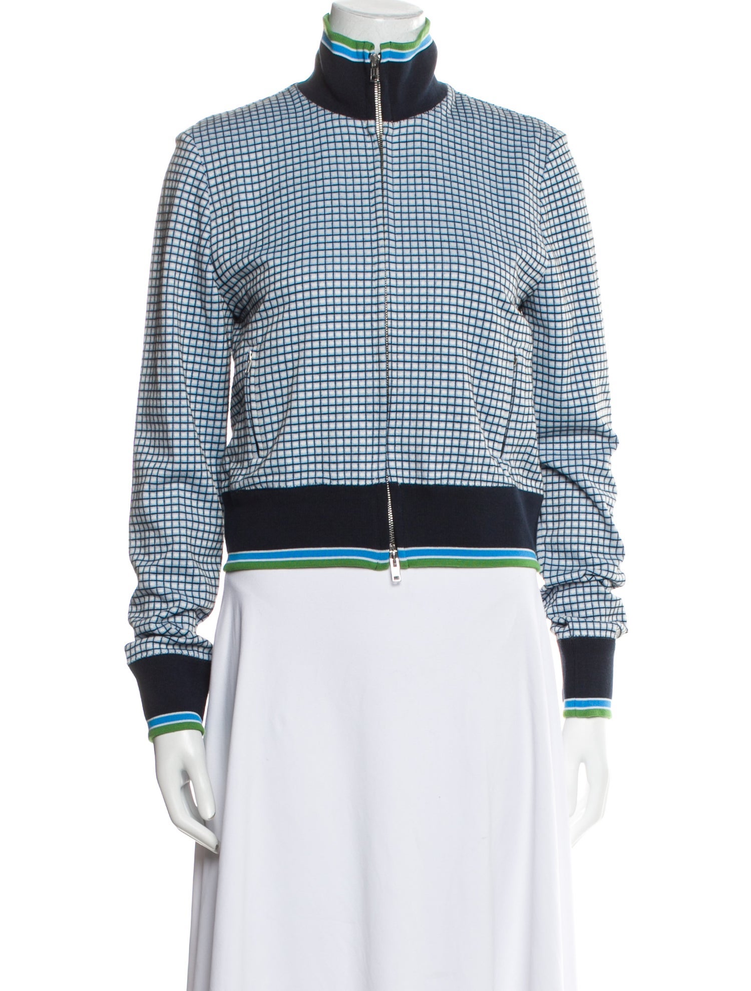 Marni Plaid Print Bomber Jacket w/ Tags