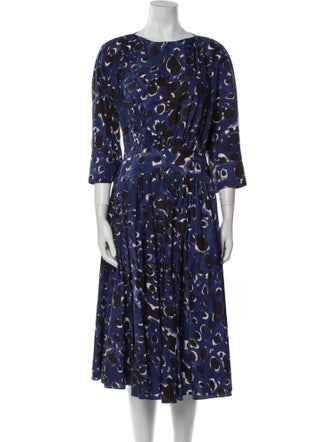 Marni Printed Midi Length Dress
